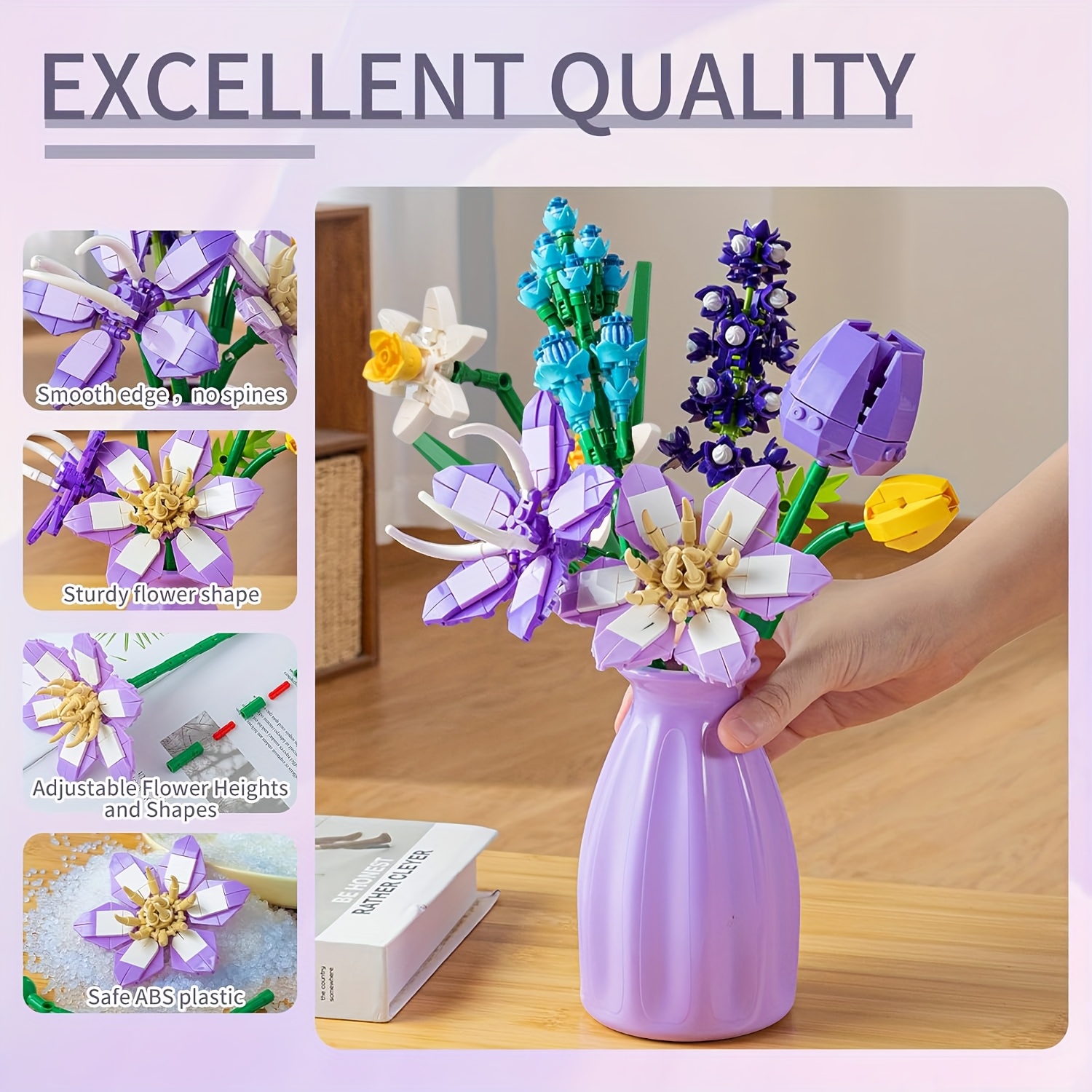 DIY Artificial Plant Kit with Building Blocks